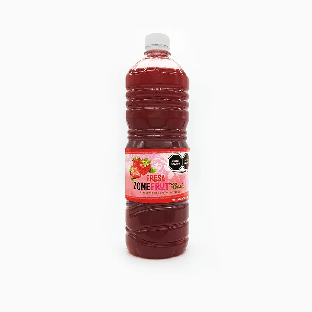 Pulpa de fresa natural para bebidas en casa y negocio Zonefrut